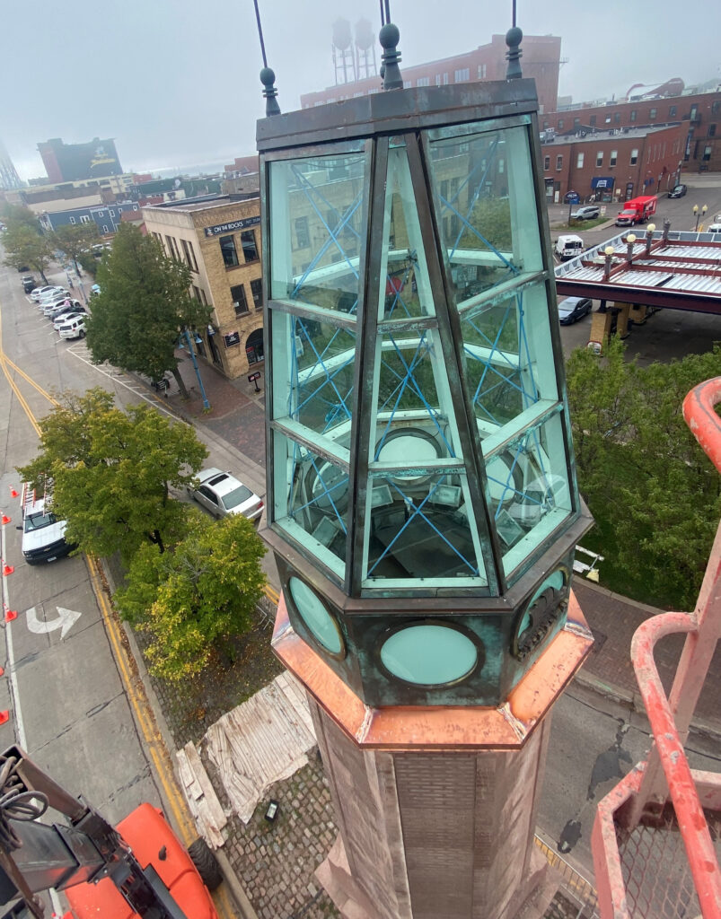 Duluth Tower metal repair