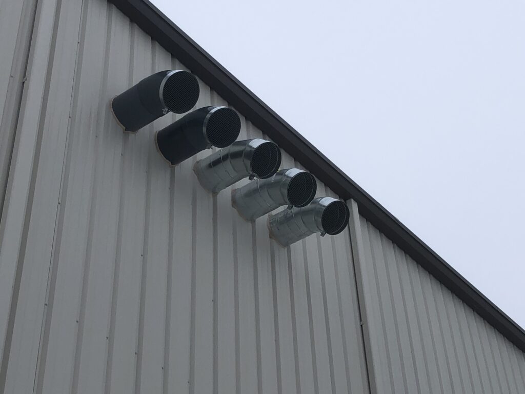 vents on side of building